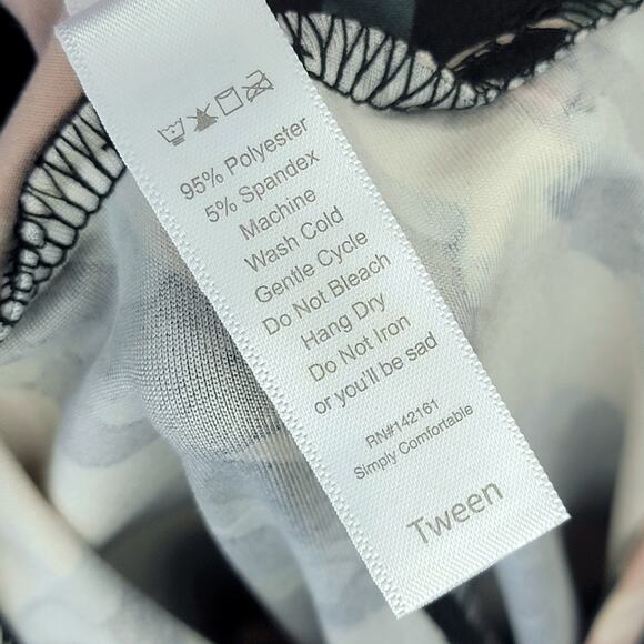 LuLaRoe Tween Leggings Dogs Striped Black Pink Gray Dachshund Animal Print Soft - Picture 5 of 9